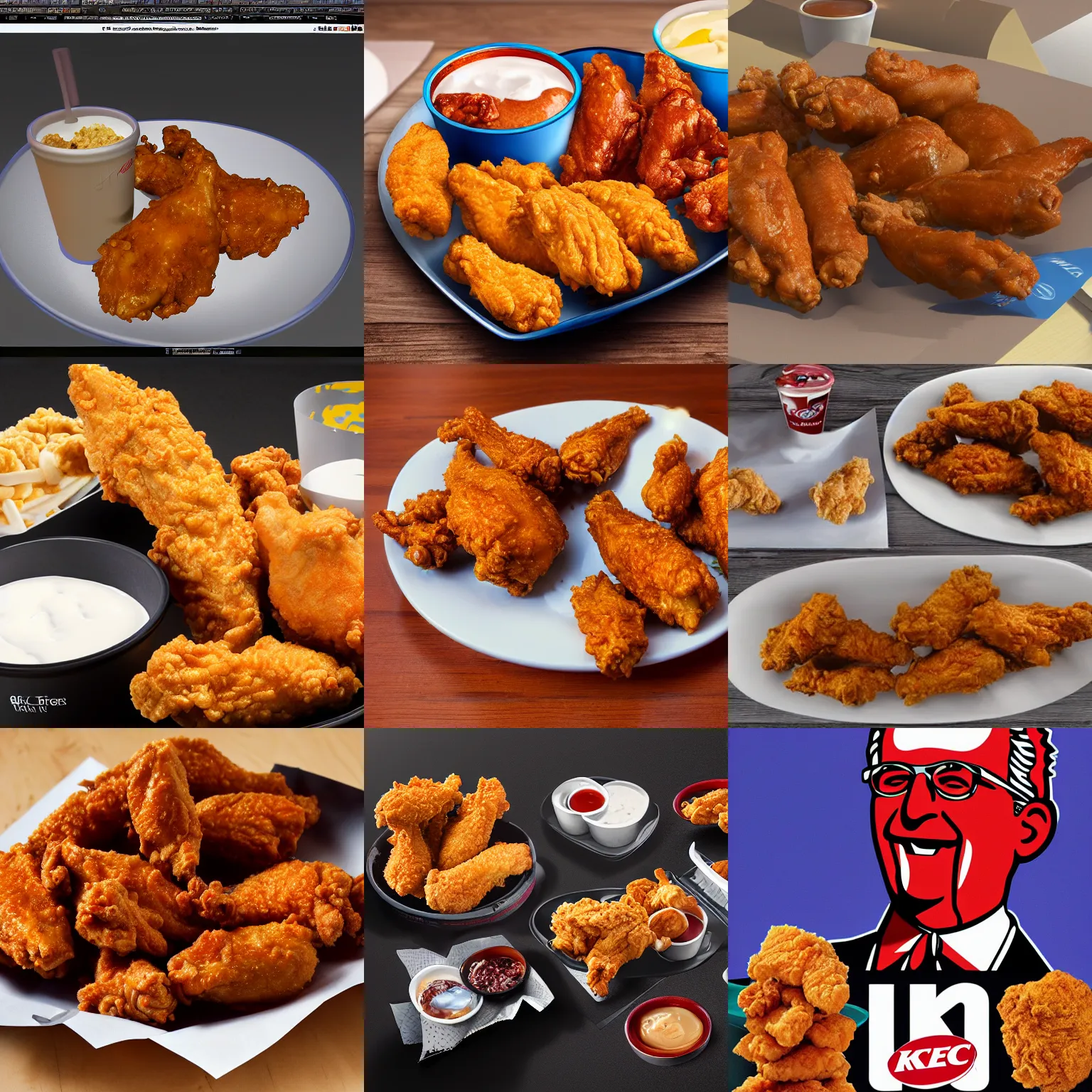 Prompt: After eating KFC wings, 8k realism