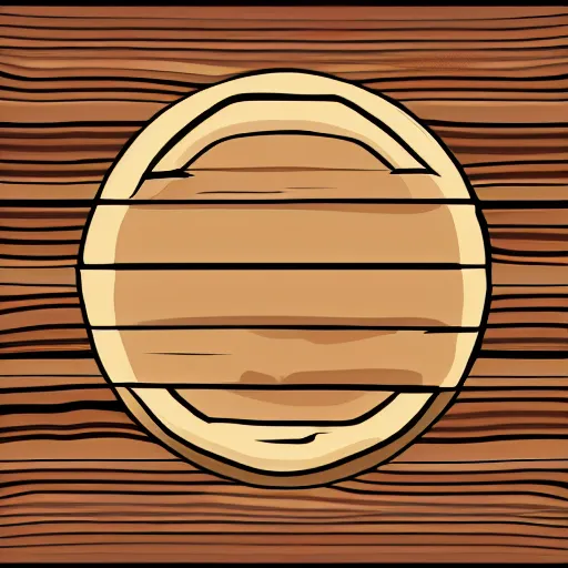 Image similar to wooden bowl emerging from log, vector art