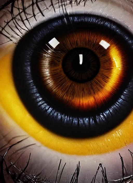 Image similar to portrait of a stunningly beautiful eye, divided by 0