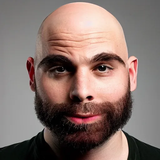 Prompt: a bald man