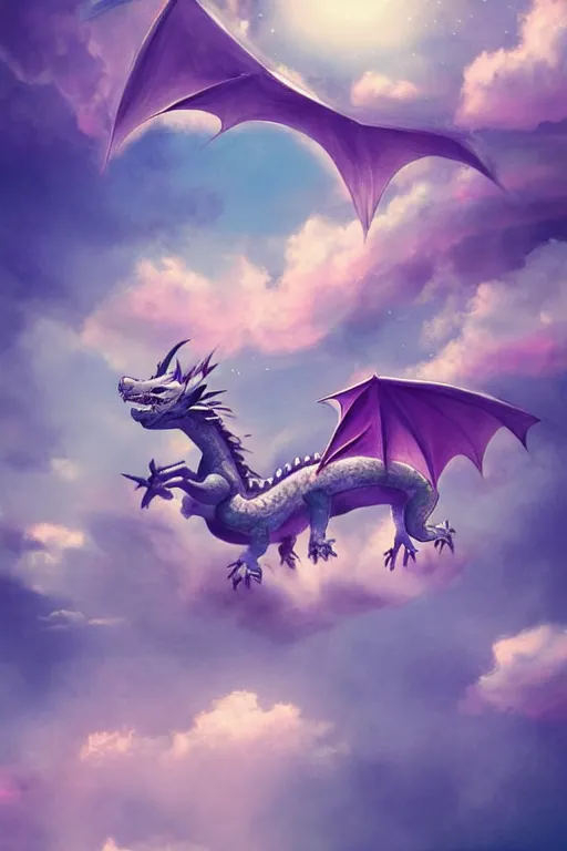 Prompt: a magical dragon making a girl fly in the sky without wings, they are in the edge of a beautiful hill, aesthetic, pastel filter, pastel effect, pastel style, 2 d art