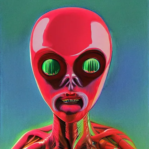 Image similar to alien by wayne thiebaud