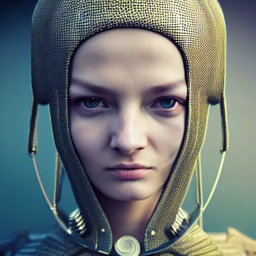 Prompt: Stylish portrait in a crowded city on another planet, Neo Norilsk, Neo Kyiv, sci-fi, fantasy, intricate, very very beautiful, elegant, highly detailed, smooth, photorealistic, cinematic, Cinema 4D, sharp focus, by Evgeny Zubkov, by Marat Zakirov, trending on Behance