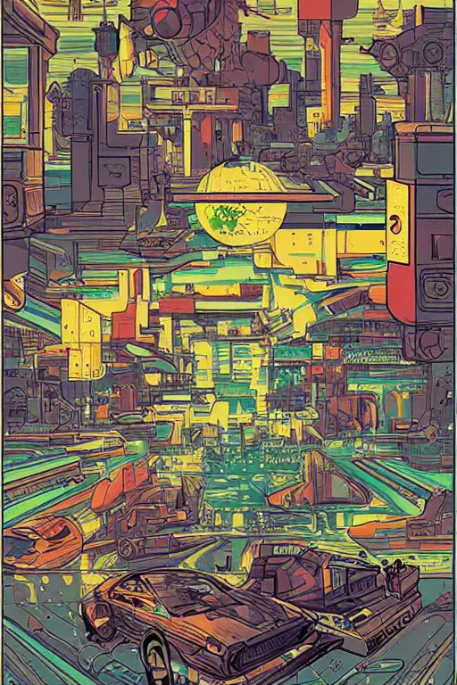 Prompt: nintendo gameboy, italian futurism, da vinci, dan mumford, josan gonzalez