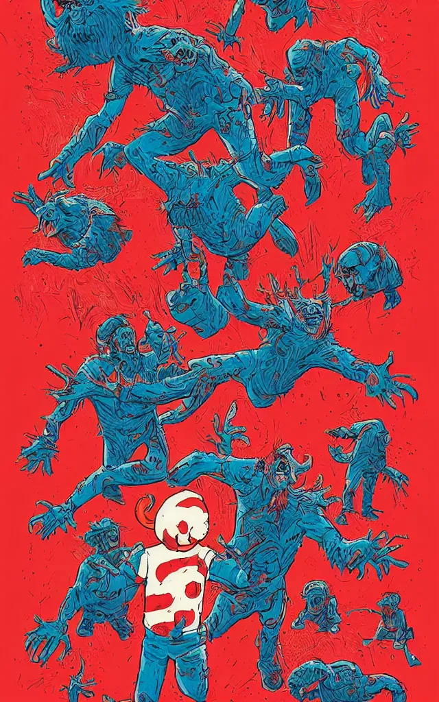 Image similar to the thing 1 9 8 2 movie poster, in the style of james jean and laurie greasley, dynamic composition, dramatic lighting, hyper - realistic, ultra detailed, creepy