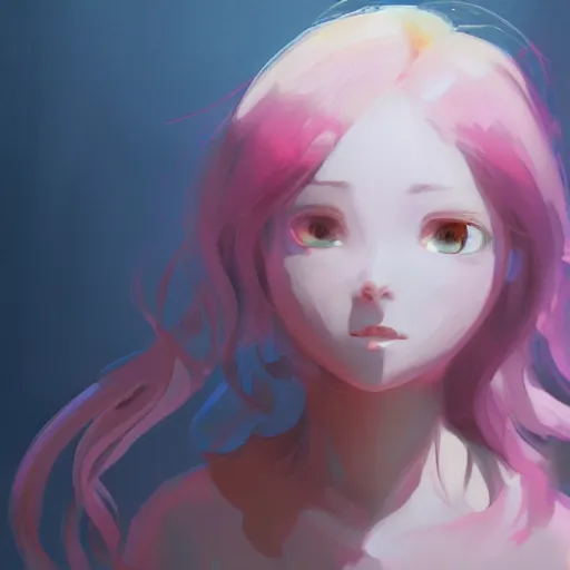 Image similar to beautiful huggy-wuggy from poppy-playtime the video game, digital painting by Hiyao Miyazaki, Studio Ghibli, Yanjun Cheng, portrait, cinematic lighting, highly detailed, concept art, Atmosphere, illustration, smooth, sharp focus, editor's pickup, trending on artstation, trending on deviantart