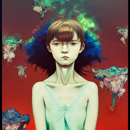 Image similar to teenager citizen portrait soft light painted by james jean and katsuhiro otomo and erik jones, inspired by nigerian anime, smooth face feature, intricate oil painting, high detail illustration, sharp high detail, manga and anime 1 9 9 9