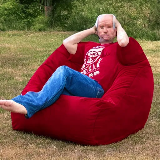 Prompt: satan's beanbag