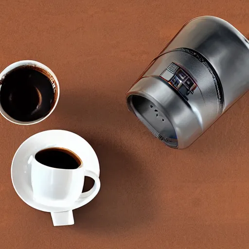 Image similar to 3CPO Mechanical Coffee Mug, still from star wars,