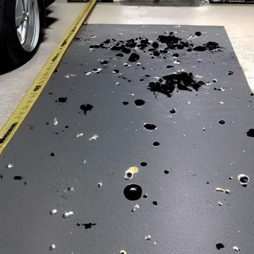 Image similar to oops! i spilled some antimatter onto the floor of my garage.