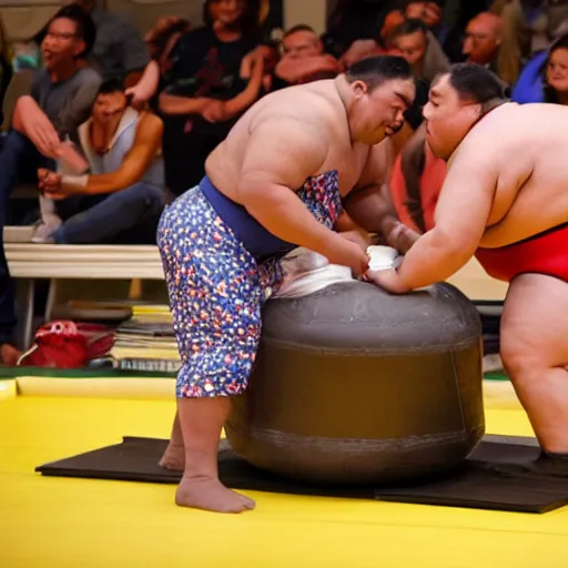 Image similar to steve urkle sumo wrestling