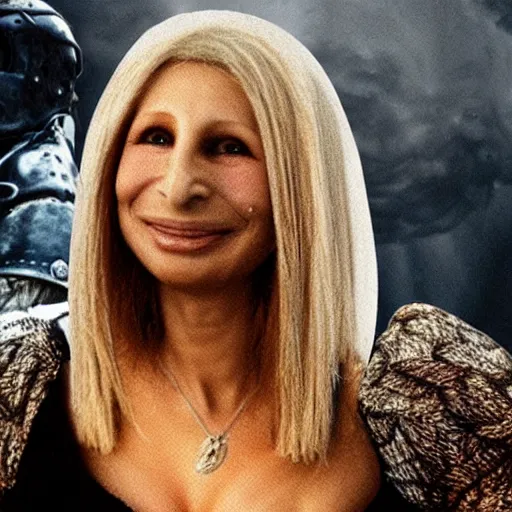 Image similar to Barbara Streisand in Dark Souls