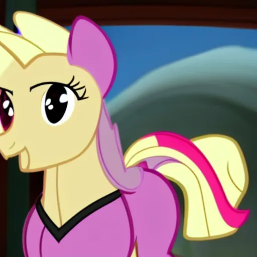 Image similar to Jean Luc Picard starring in My Little Pony