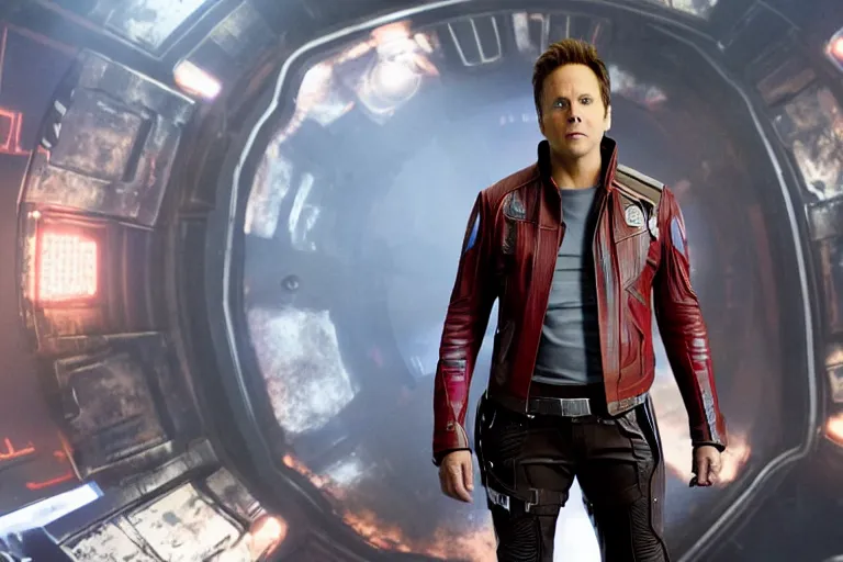 Image similar to james gunn as star - lord from guardians of the galaxy ( 2 0 1 4 ), cinematography