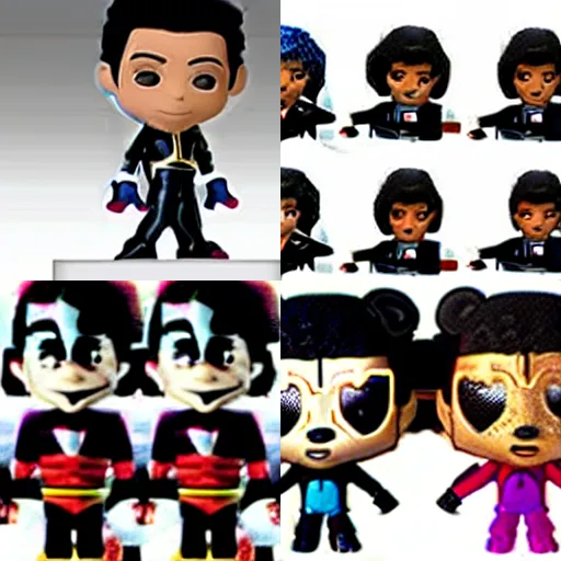 Image similar to single michael jackson, michael jackson, black panther, michael jackson, michael jackson, michael jackson, michael jackson, michael jackson, ( ( ( mickey mouse ) ) ), nendroid, stephen bliss style