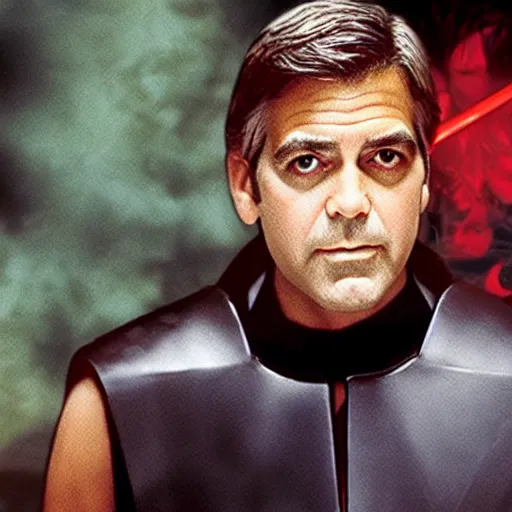 Prompt: George Clooney as Luke Skywalker