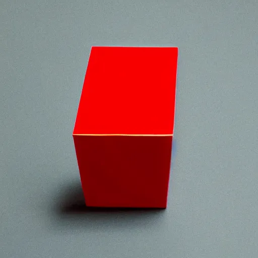 Prompt: a red cube on top of a green cube