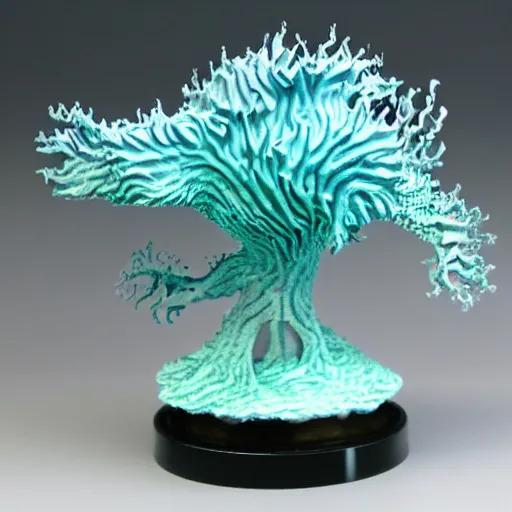 Image similar to dendritic hyperdimensional monster rising from sea, 5 5 mm