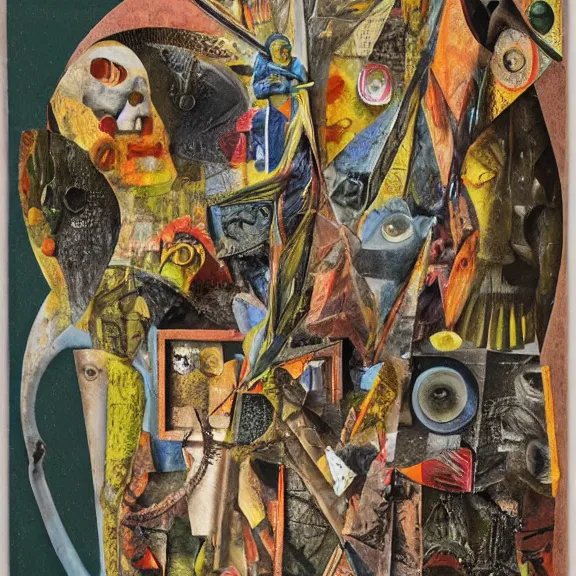 Prompt: a collage about ocularcentrism in visual culture by max ernst, collage art, papier colle, highly detailed, 4 k.