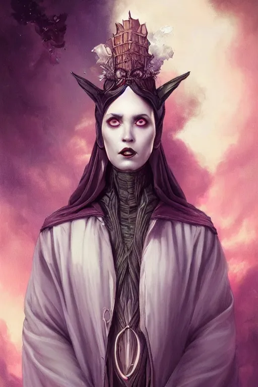 Prompt: portrait of an elegant alien vampire king, straight on portrait, full body character concept art, honeycomb, by artgerm, tom bagshaw, gerald brom, vaporwave colors, lo - fi colors, vaporwave, lo - fi, moody vibe, goth vibe, 4 k, hd,