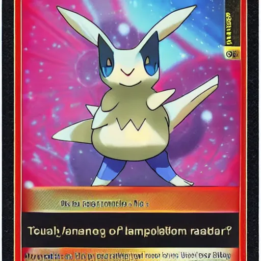 Prompt: a rare pokemon card