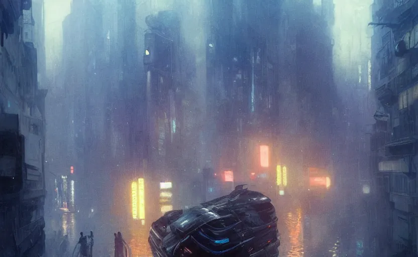 Image similar to 2 0 1 8 blade runner movie still girl look at the cityscape from roof perfect face fine realistic face pretty face neon puffy jacket blue futuristic sci - fi elegant by denis villeneuve tom anders zorn hans dragan bibin thoma greg rutkowski ismail inceoglu illustrated sand storm alphonse mucha