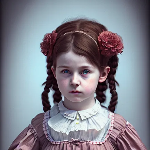 Image similar to photo of cute young victorian girl, ultra realistic, intricate details, highly detailed, photorealistic, octane render, 8 k,