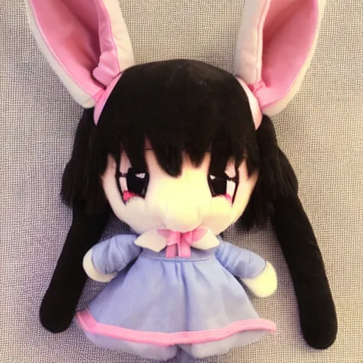 Image similar to cute fumo plush of a chibi bunnygirl