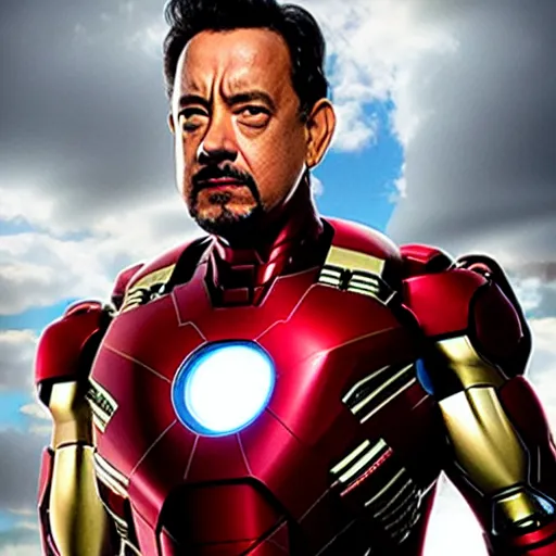 Image similar to Tom hanks as iron man