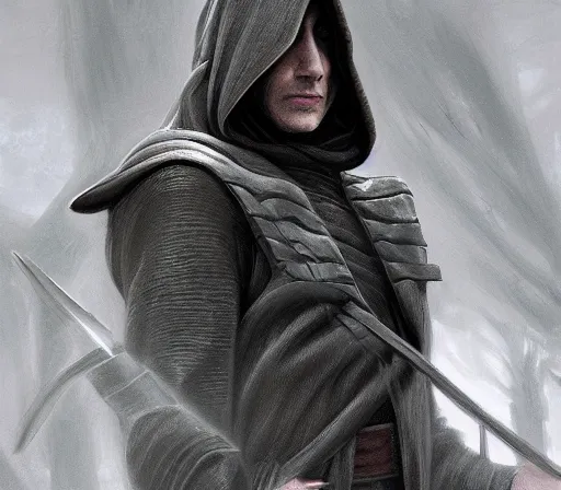 Prompt: ww 1 sith sorcerer, hooded cloaked sith lord, full head shot, covet death, full character concept art, highly detailed matte painting intricately beautiful, intricately detailed by dom qwek by darren bartley