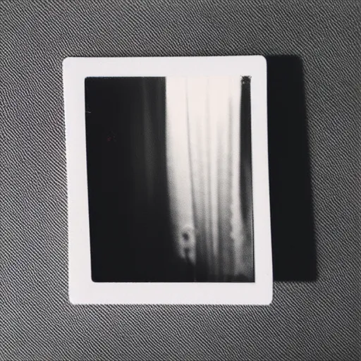 Prompt: polaroid taken by shadow in a mirror, lofi, retro