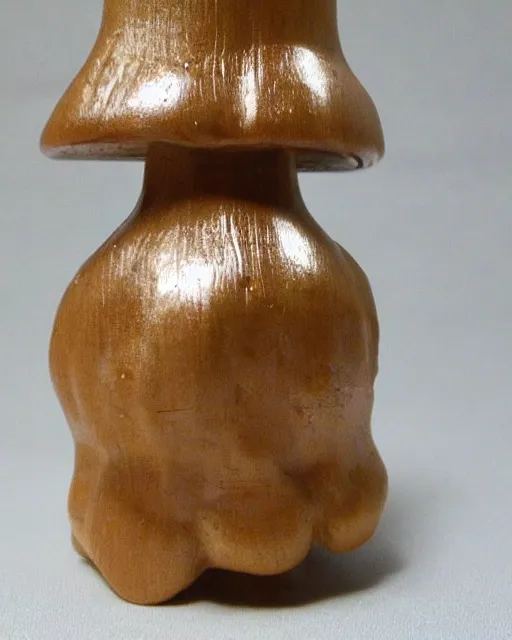 Image similar to wooden carving statue of a mushroom cloud, product picture, ebay listing thumbnail