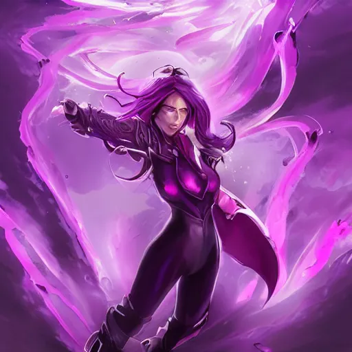 Image similar to purple scarlet storm, artstation