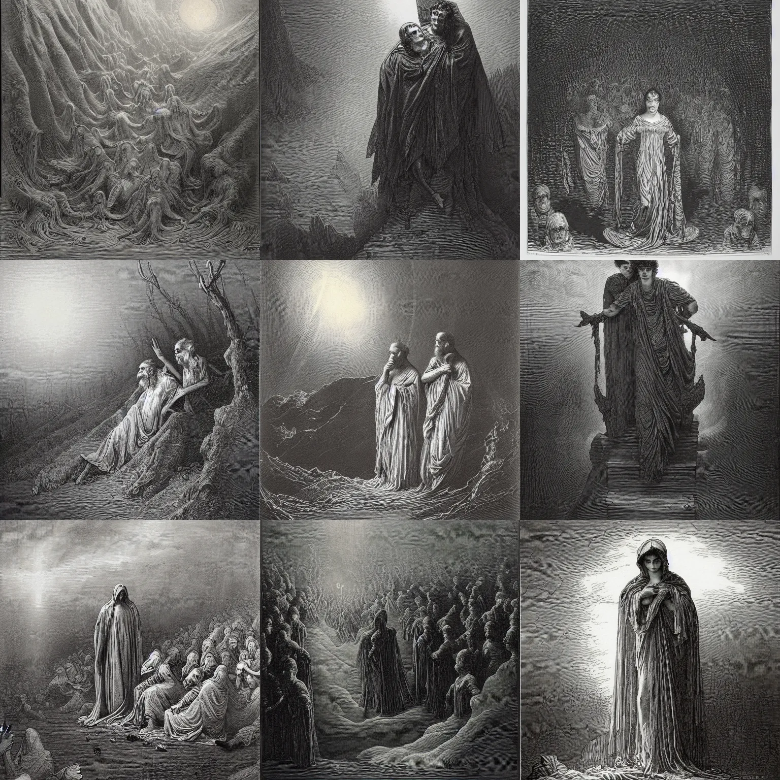 Prompt: artwork by gustave dore