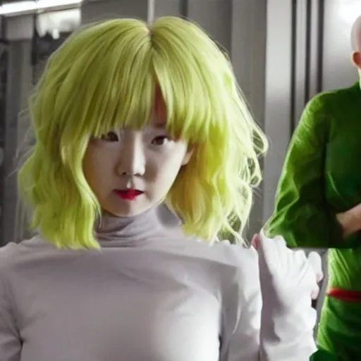 Prompt: live action tatsumaki from one punch man