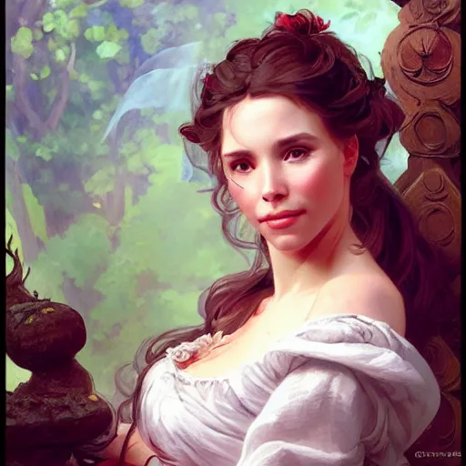 Prompt: a fantasy style portrait painting of olivia d'abo in the style of francois boucher oil painting unreal 5 daz. rpg portrait, extremely detailed artgerm greg rutkowski alphonse mucha