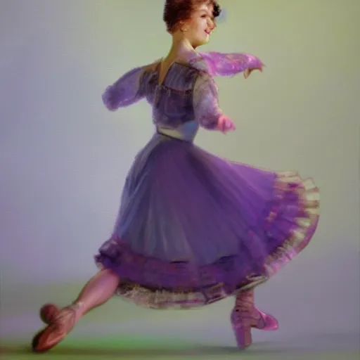 Prompt: Olga Nikolaevna dancing, 4k, photorealistic, colored