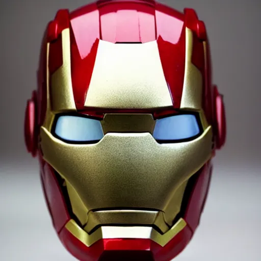 Image similar to ironman helmet made out of clay