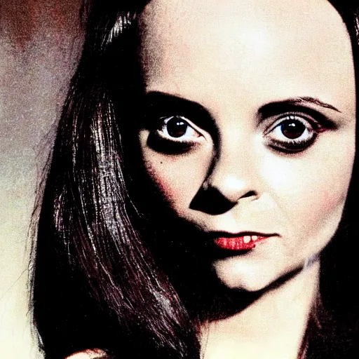 Prompt: Christina Ricci by Dali