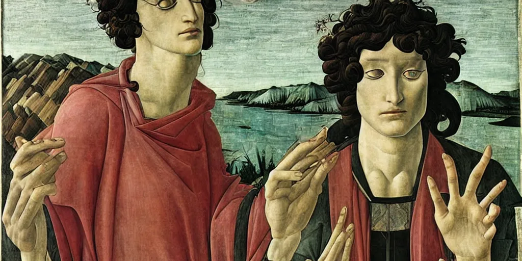 Image similar to morpheus by sandro botticelli