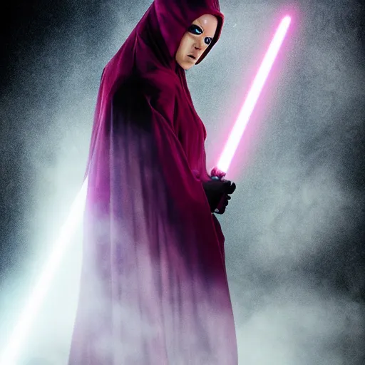 Prompt: pinkie pie as a sith lord, photograph by David Roemer