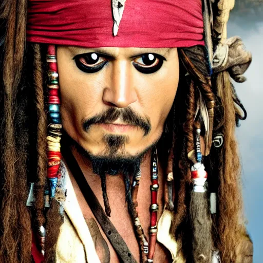 Prompt: jack sparrow, photograph