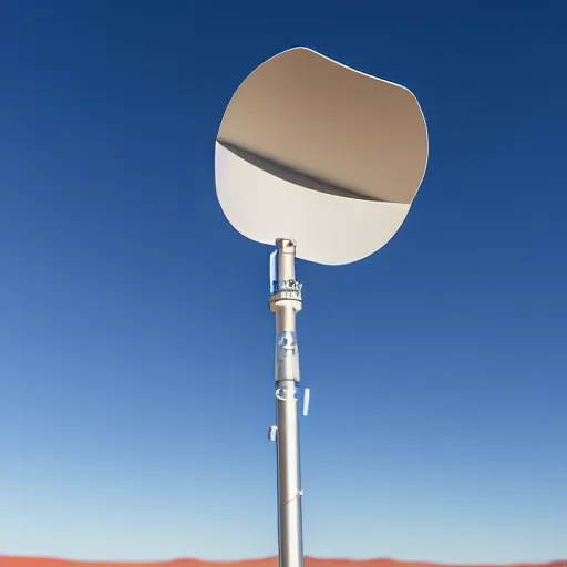 Image similar to rugged weather station sensor antenna for monitoring the australian desert, XF IQ4, 150MP, 50mm, F1.4, ISO 200, 1/160s, dawn