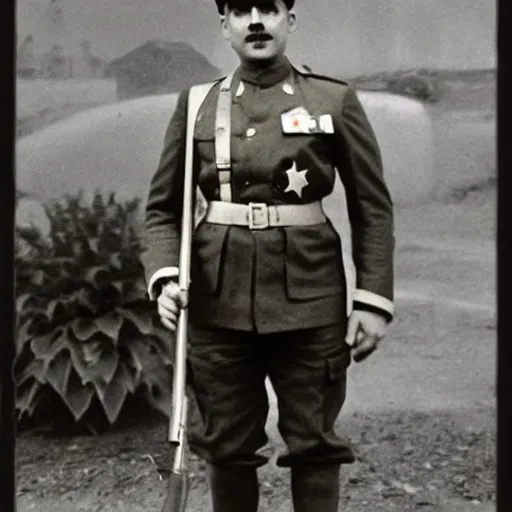 Image similar to mario as a soldier , historical photo