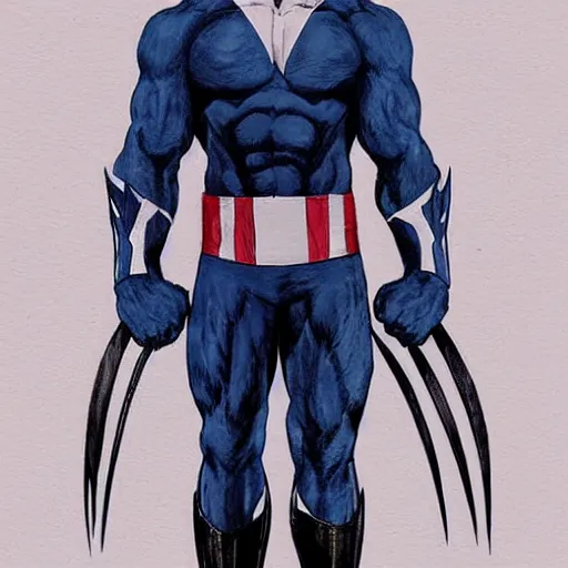 Image similar to full body portrait of joe biden as wolverine superhero, concept art, detailed, intricate, coherent