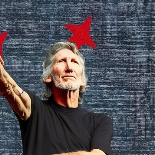 Roger Waters Salute To The Chinese National Flag 