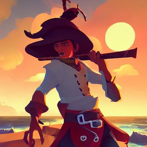 Image similar to painting treasure on sea of thieves game smooth median photoshop filter cutout vector, behance hd by jesper ejsing, by rhads, makoto shinkai and lois van baarle, ilya kuvshinov, rossdraws global illumination