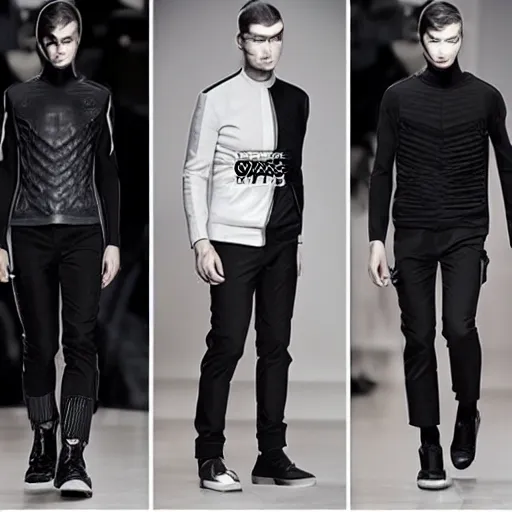 Image similar to giger hugo boss high fashion