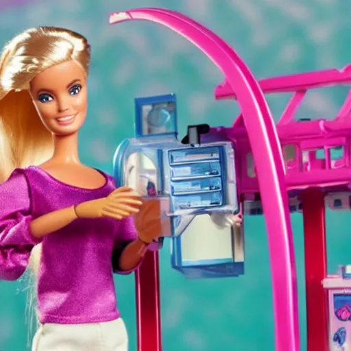 Prompt: barbie's first particle accelerator
