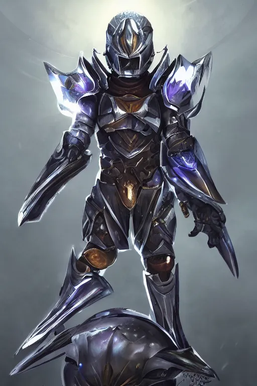 Image similar to helmet armor guardian destiny in witch queen illumination ray tracing hdr fanart arstation by sung choi robot ninja mask and eric pfeiffer and gabriel garza and casper konefal